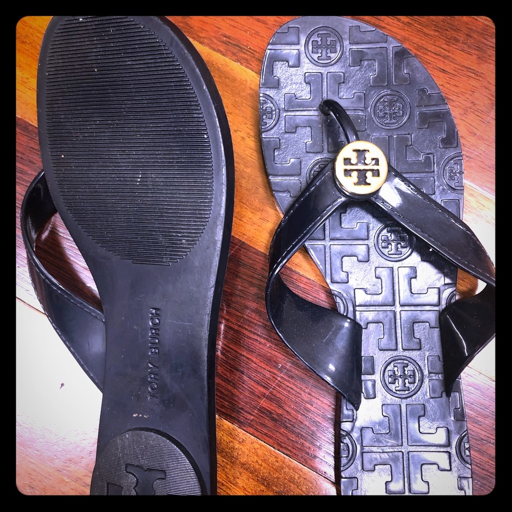 Navy Tory Burch Flip Flops!!!
